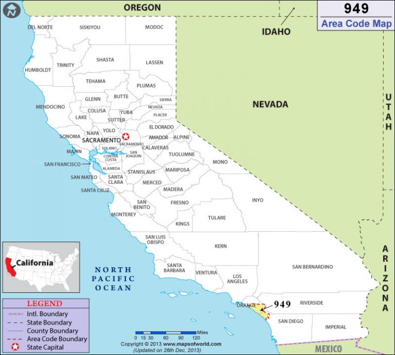 What is the 949 area code? Location, timezone, and history.